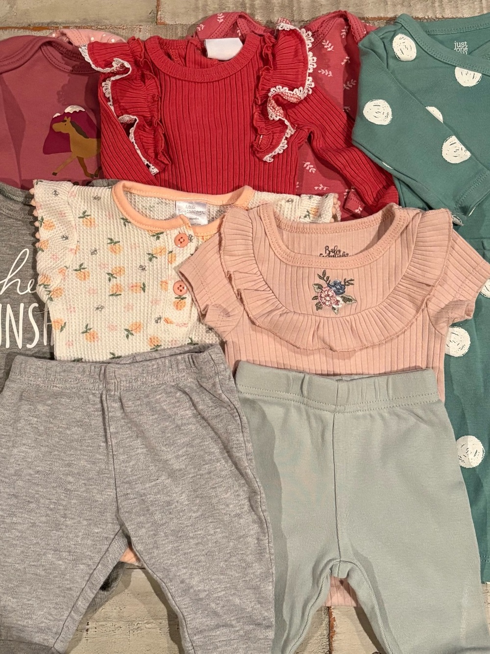 Carter’s Prairie Cowgirl 0-3 Months 11 Piece Capsule Wardrobe Bundle